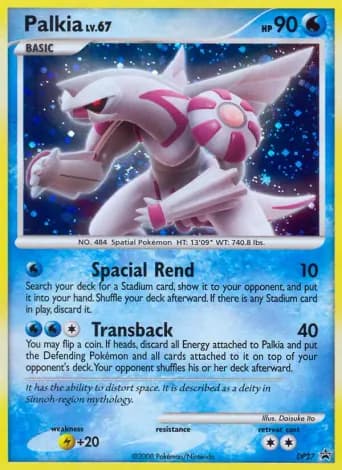 Palkia Pokémon card #DP27