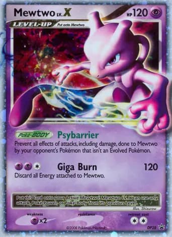 Mewtwo Pokémon card #DP28