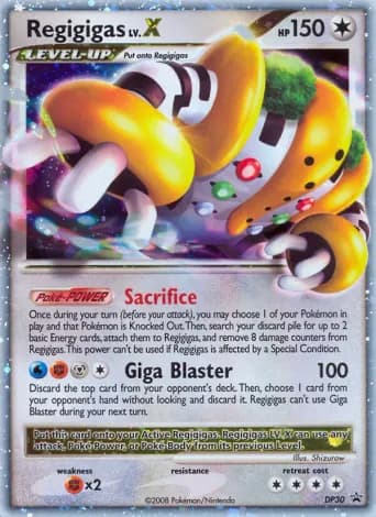 Regigigas Pokémon card #DP30