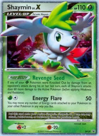 Shaymin Pokémon card #DP39
