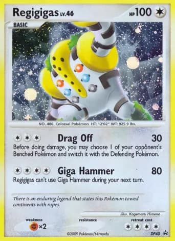 Regigigas Pokémon card #DP40