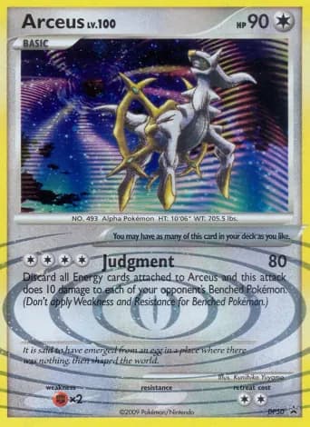 Arceus Pokémon card #DP50