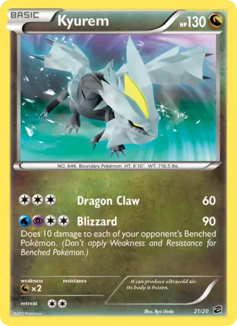 Kyurem Pokémon card #21
