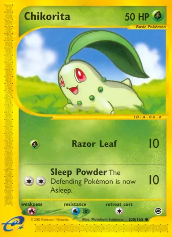 Chikorita Pokémon card #100