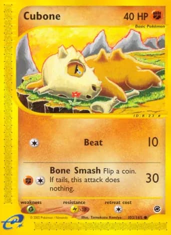 Cubone Pokémon card #103