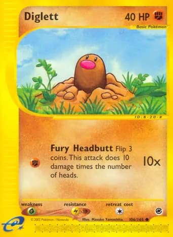 Diglett Pokémon card #106