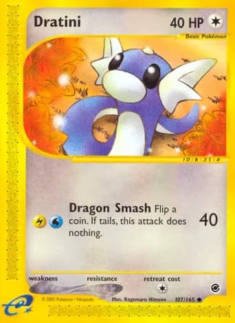 Dratini Pokémon card #107