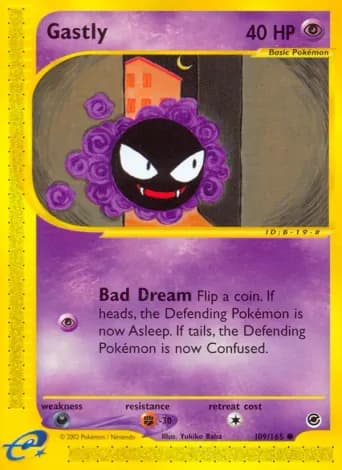 Gastly Pokémon card #109