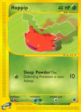 Hoppip Pokémon card #112