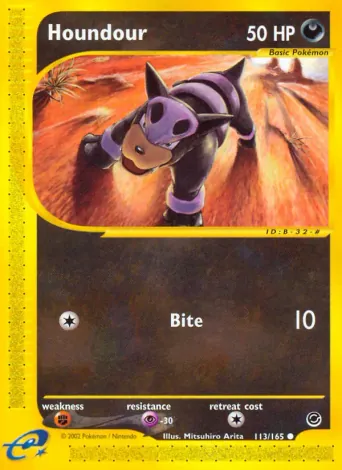 Houndour Pokémon card #113