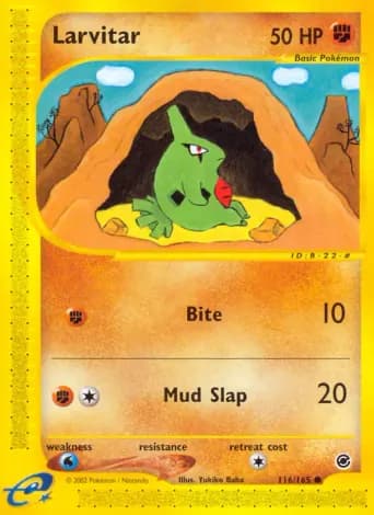 Larvitar Pokémon card #116
