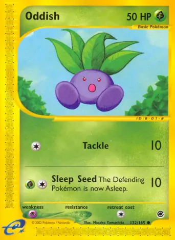 Oddish Pokémon card #122