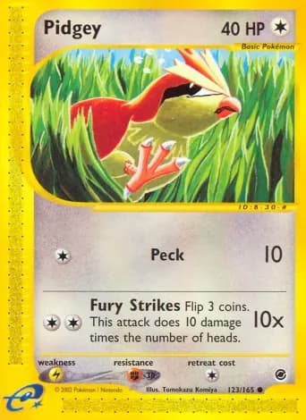 Pidgey Pokémon card #123