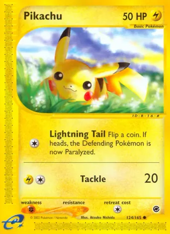 Pikachu Pokémon card #124