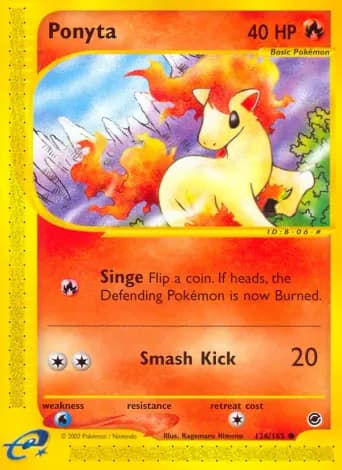 Ponyta Pokémon card #126