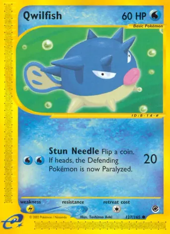 Qwilfish Pokémon card #127