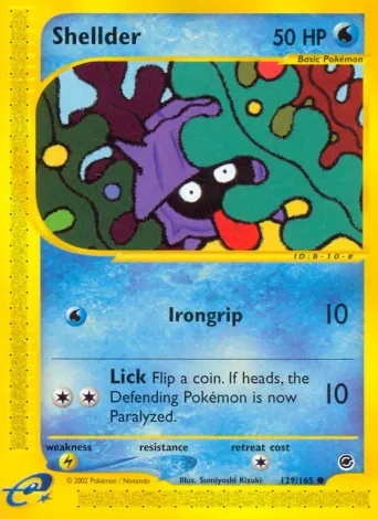 Shellder Pokémon card #129