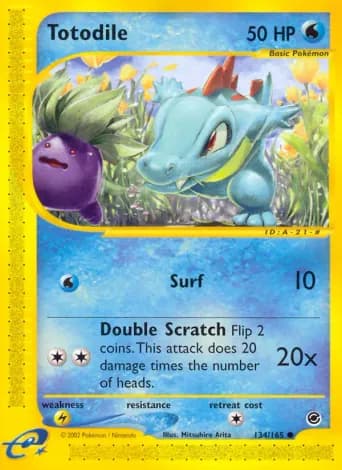 Totodile Pokémon card #134