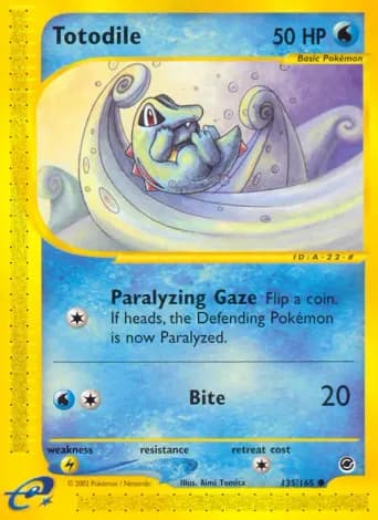 Totodile Pokémon card #135