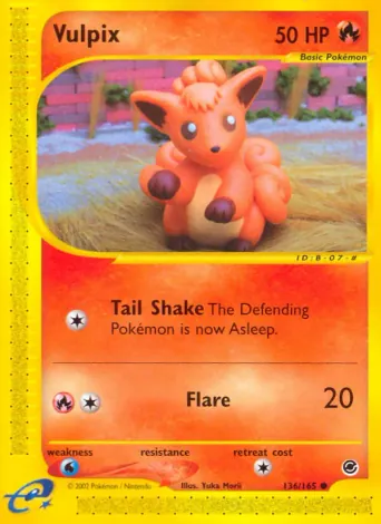 Vulpix Pokémon card #136
