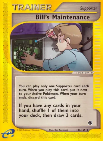 Bill's Maintenance Pokémon card #137