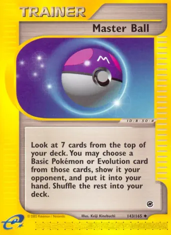 Master Ball Pokémon card #143