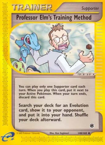 Professor Elm's Training Method Pokémon card #148
