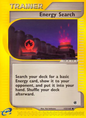 Energy Search Pokémon card #153