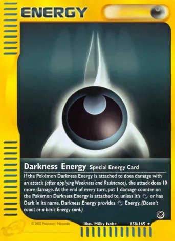 Darkness Energy Pokémon card #158