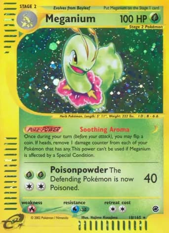 Meganium Pokémon card #18