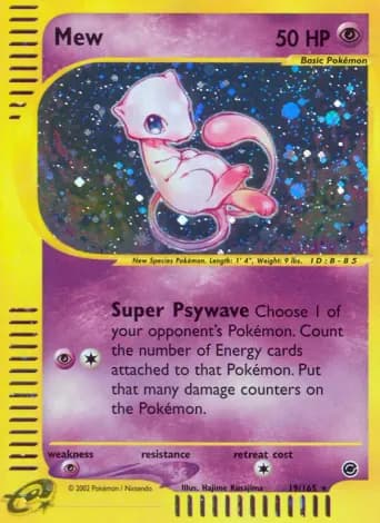 Mew Pokémon card #19
