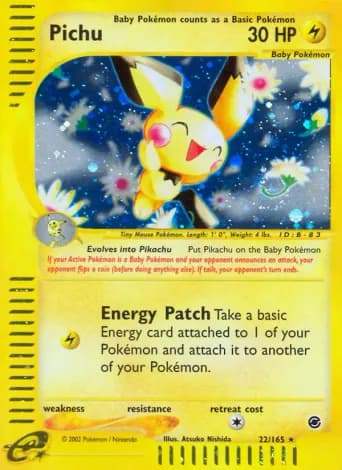 Pichu Pokémon card #22