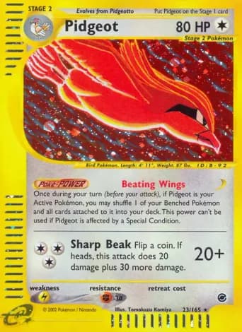 Pidgeot Pokémon card #23