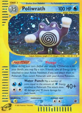 Poliwrath Pokémon card #24