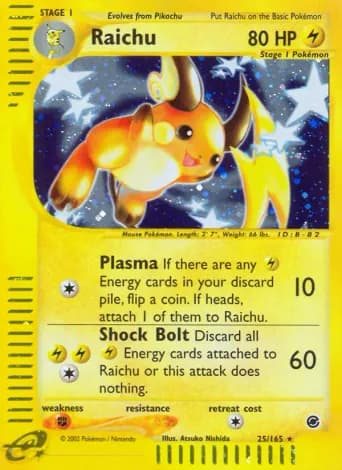 Raichu Pokémon card #25