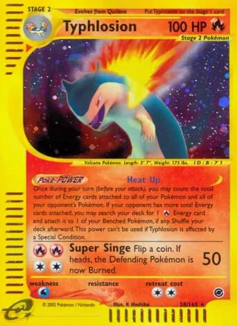 Typhlosion Pokémon card #28
