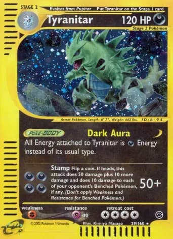 Tyranitar Pokémon card #29