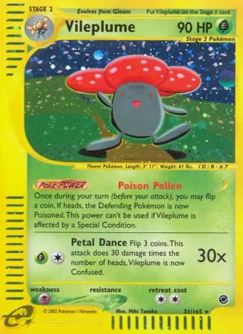 Vileplume Pokémon card #31