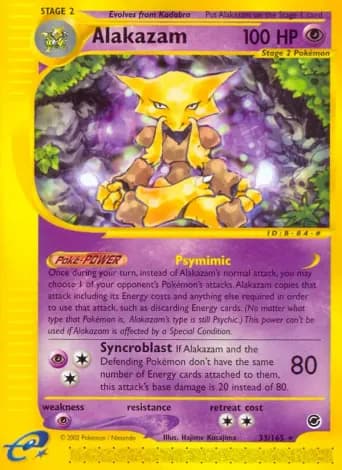 Alakazam Pokémon card #33