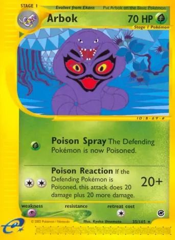 Arbok Pokémon card #35
