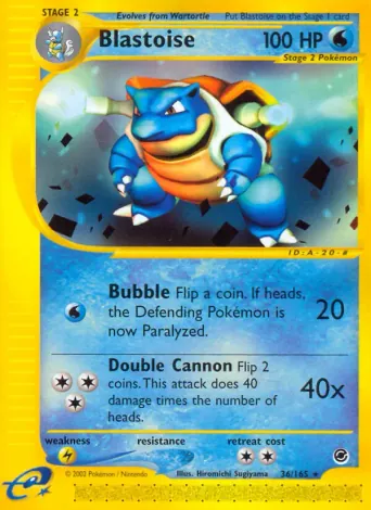 Blastoise Pokémon card #36