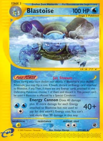Blastoise Pokémon card #37