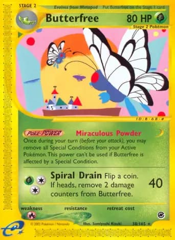 Butterfree Pokémon card #38
