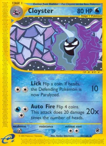 Cloyster Pokémon card #42
