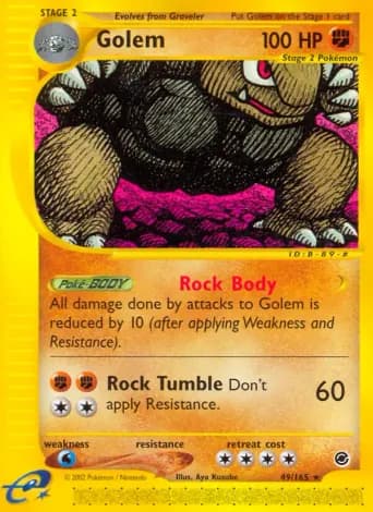 Golem Pokémon card #49