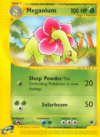 Meganium Pokémon card #53