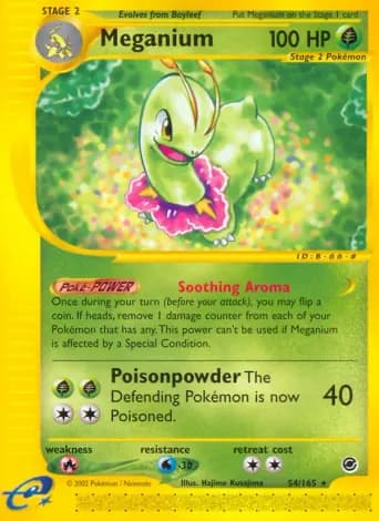 Meganium Pokémon card #54