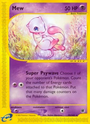 Mew Pokémon card #55