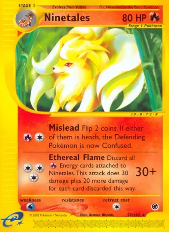Ninetales Pokémon card #57