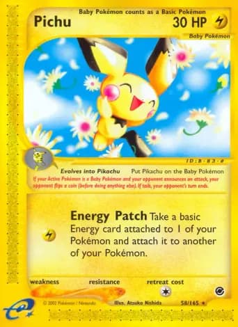 Pichu Pokémon card #58